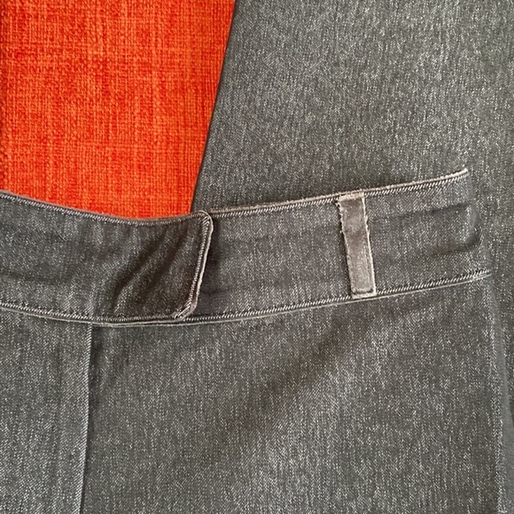 Gunex Italy Black Denim Jean Trouser Pants Leather Trim - Picture 11 of 12